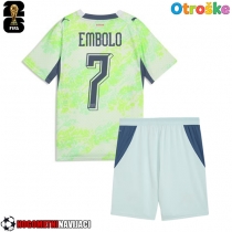 Otroške Nogometnih dresov Švica Breel Embolo #7 Gostujoči SP 2026 Kratki rokavi (+ hlače)